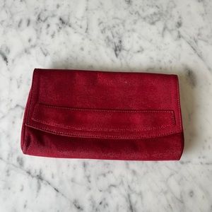 Lauren Merkin Embossed Red clutch